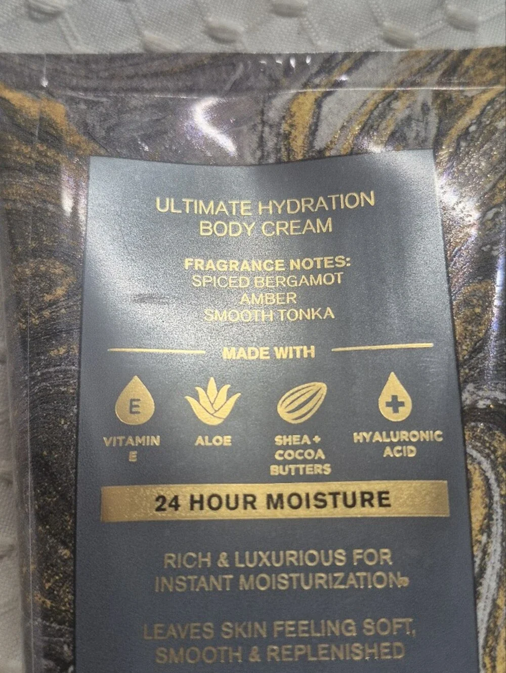 BATH & BODY WORKS After Dark Body Cream - Gray & Gold